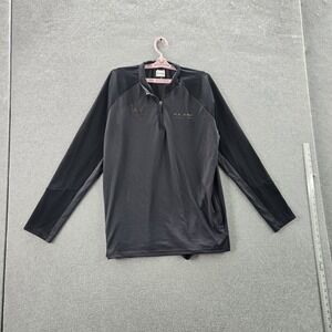 Castore‎ Men Activewear Top L Black Logo Zipper Long Sleeve